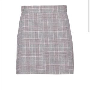 BOOHOO Plaid Skirt